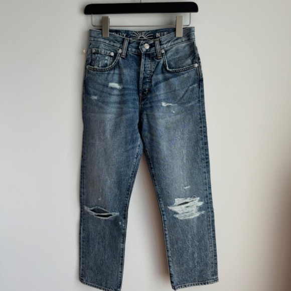 Adriano Goldschmied Daily Blue Jeans Distressed SZ 24 - Picture 6 of 13